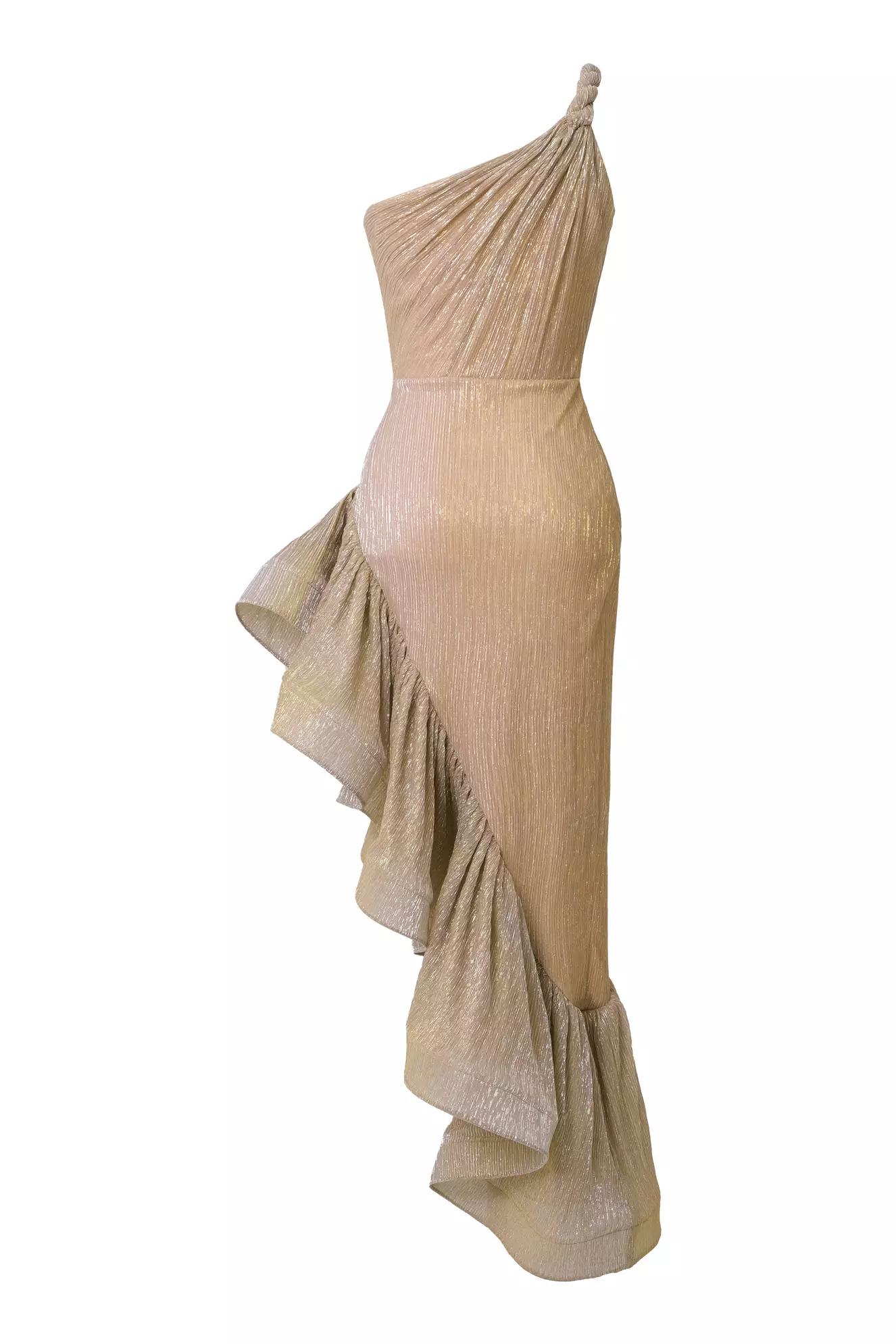 Gold moonlight sleeveless long dress