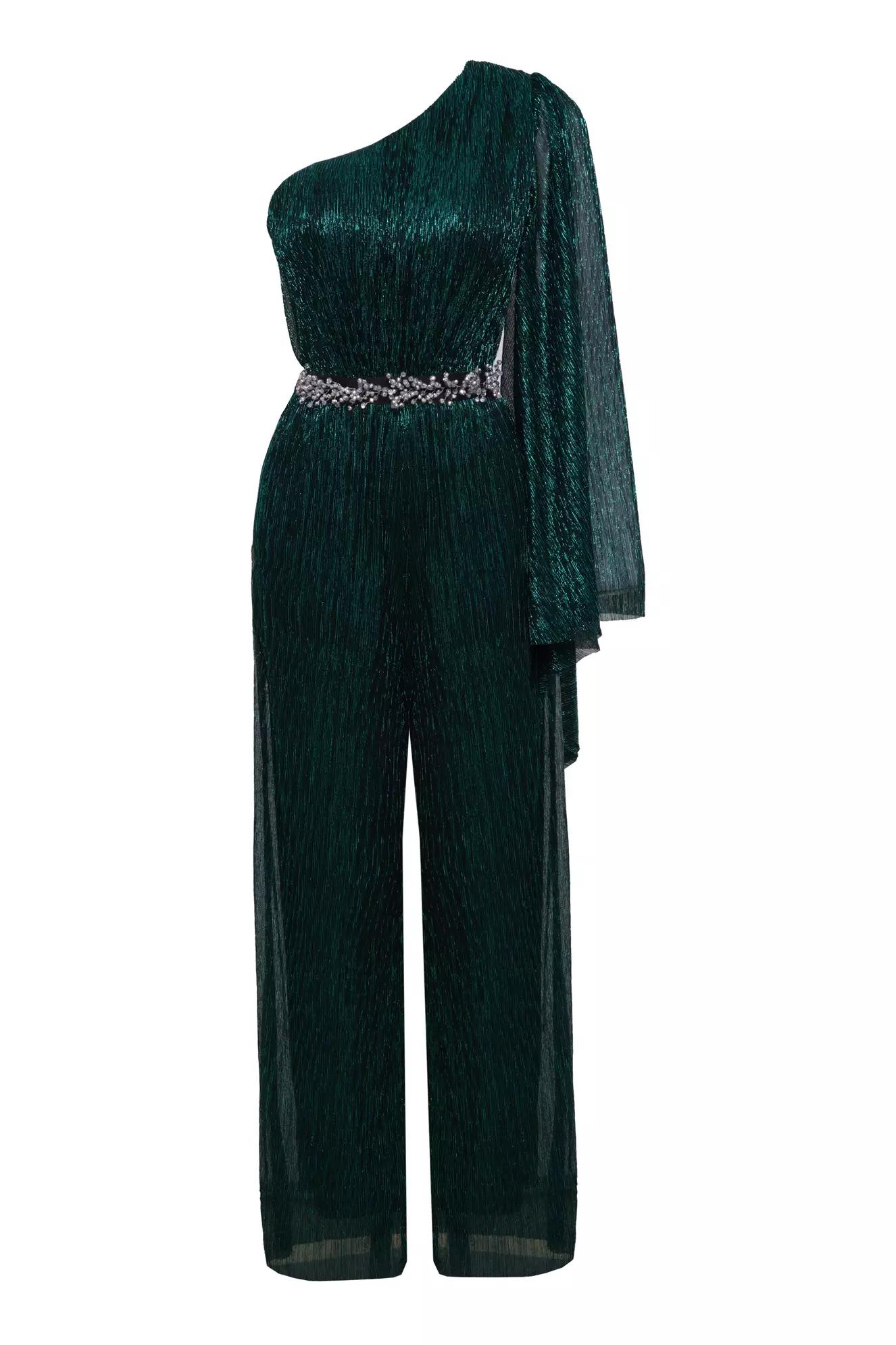 Green moonlight one arm long suit