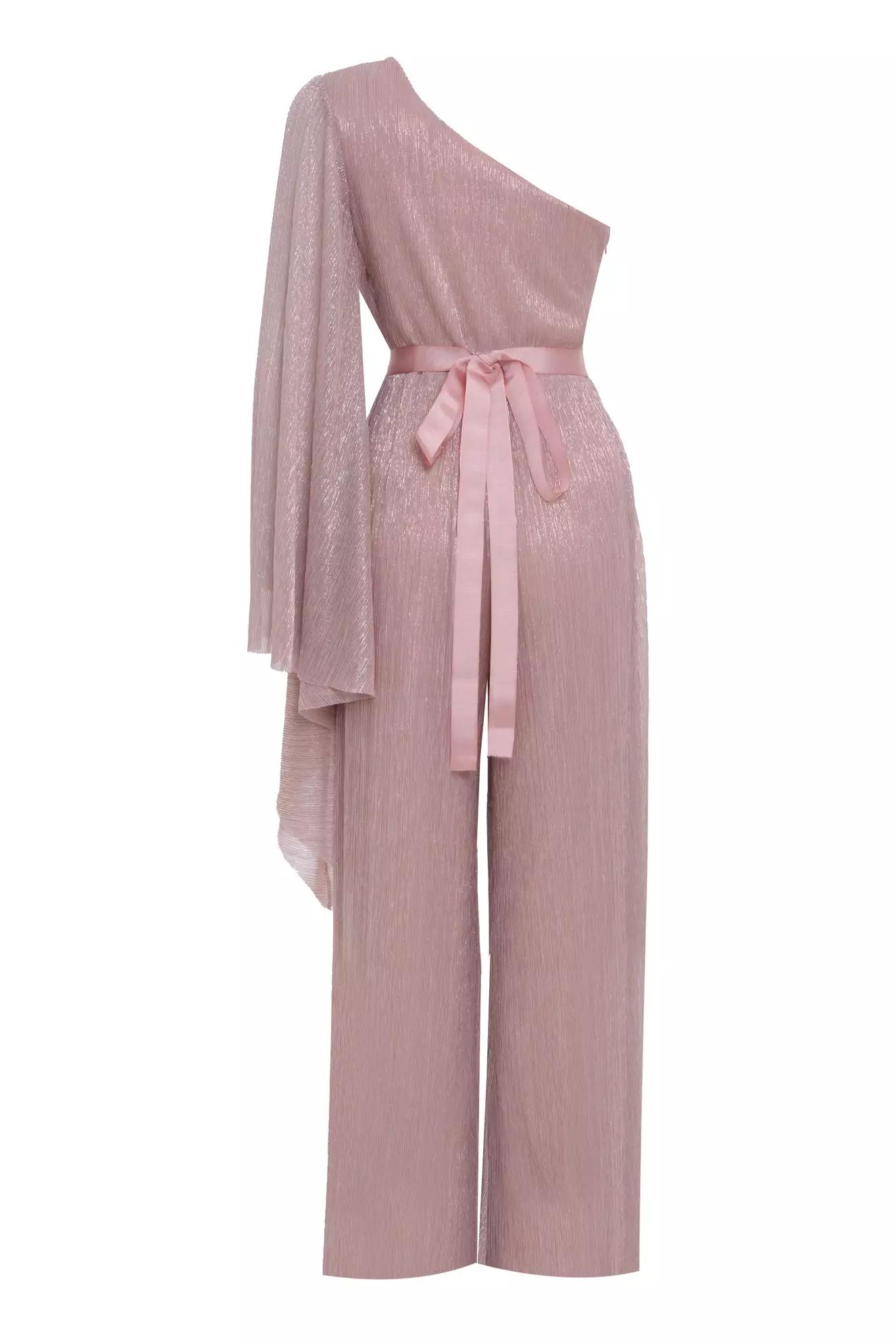 Blush moonlight one arm long suit