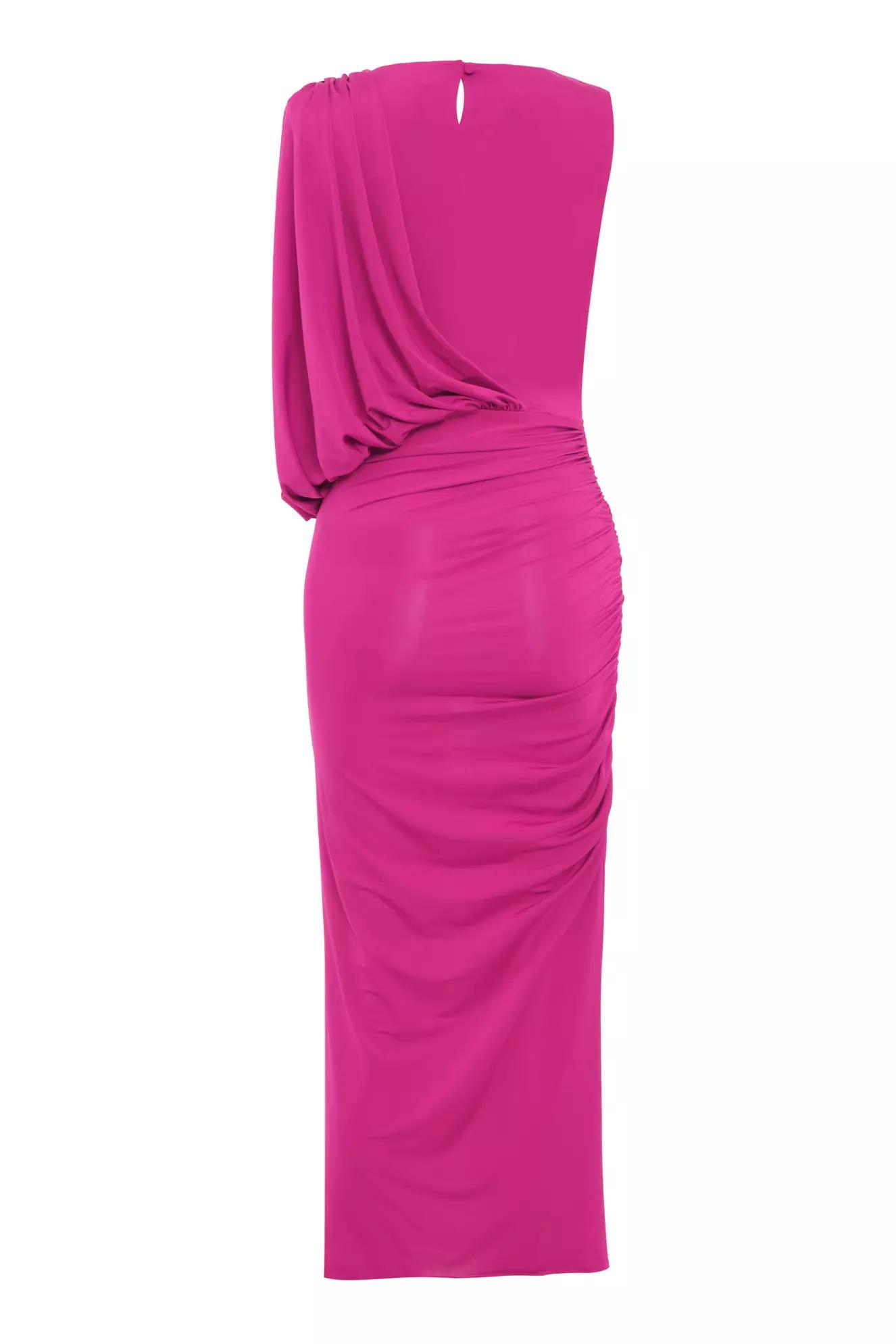 Fuchsia sendy sleeveless maxi dress