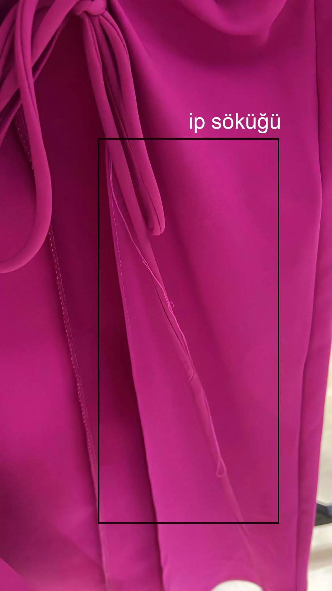 Fuchsia crepe sleeveless maxi dress