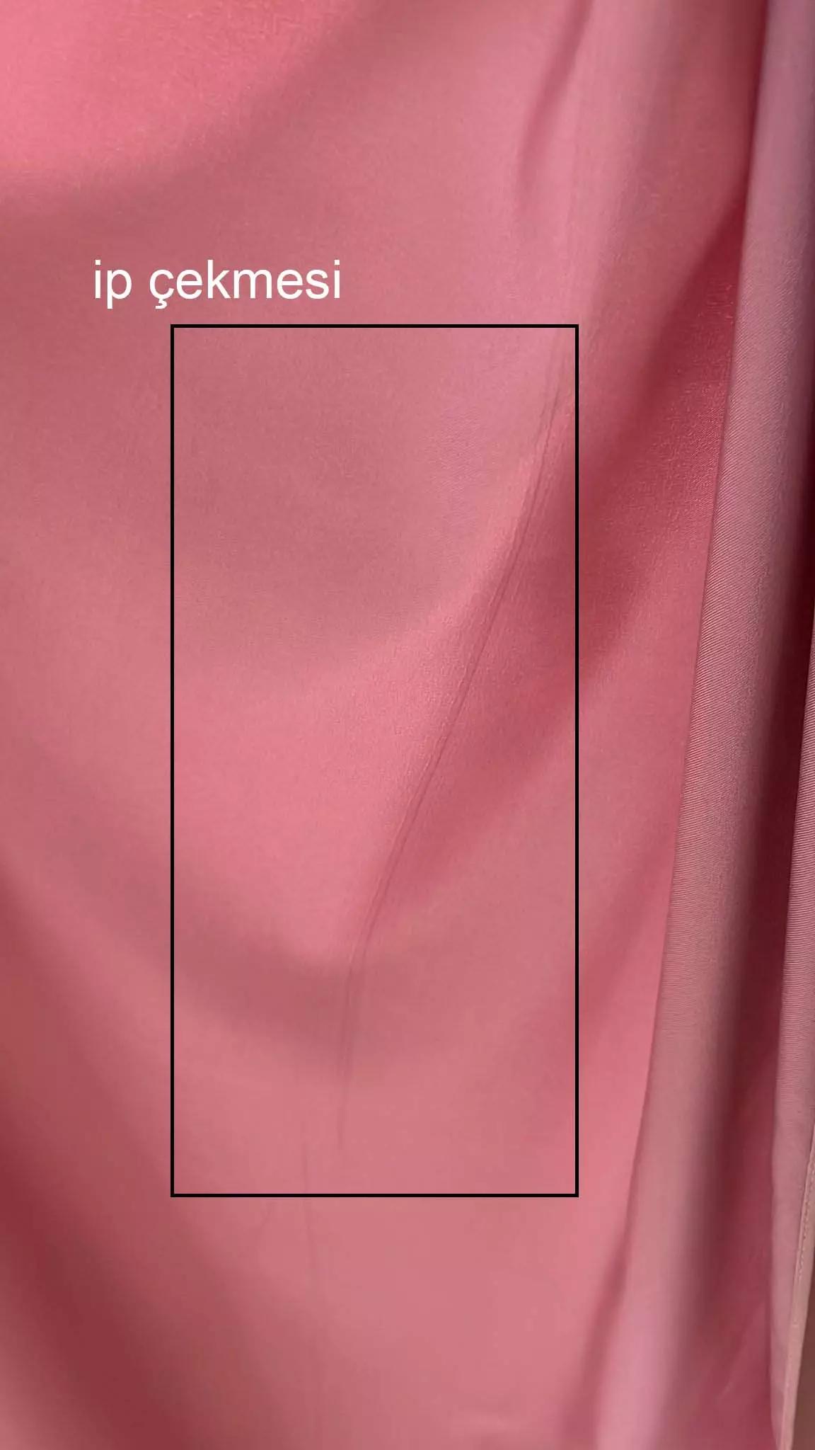 Blush satin sleeveless long dress