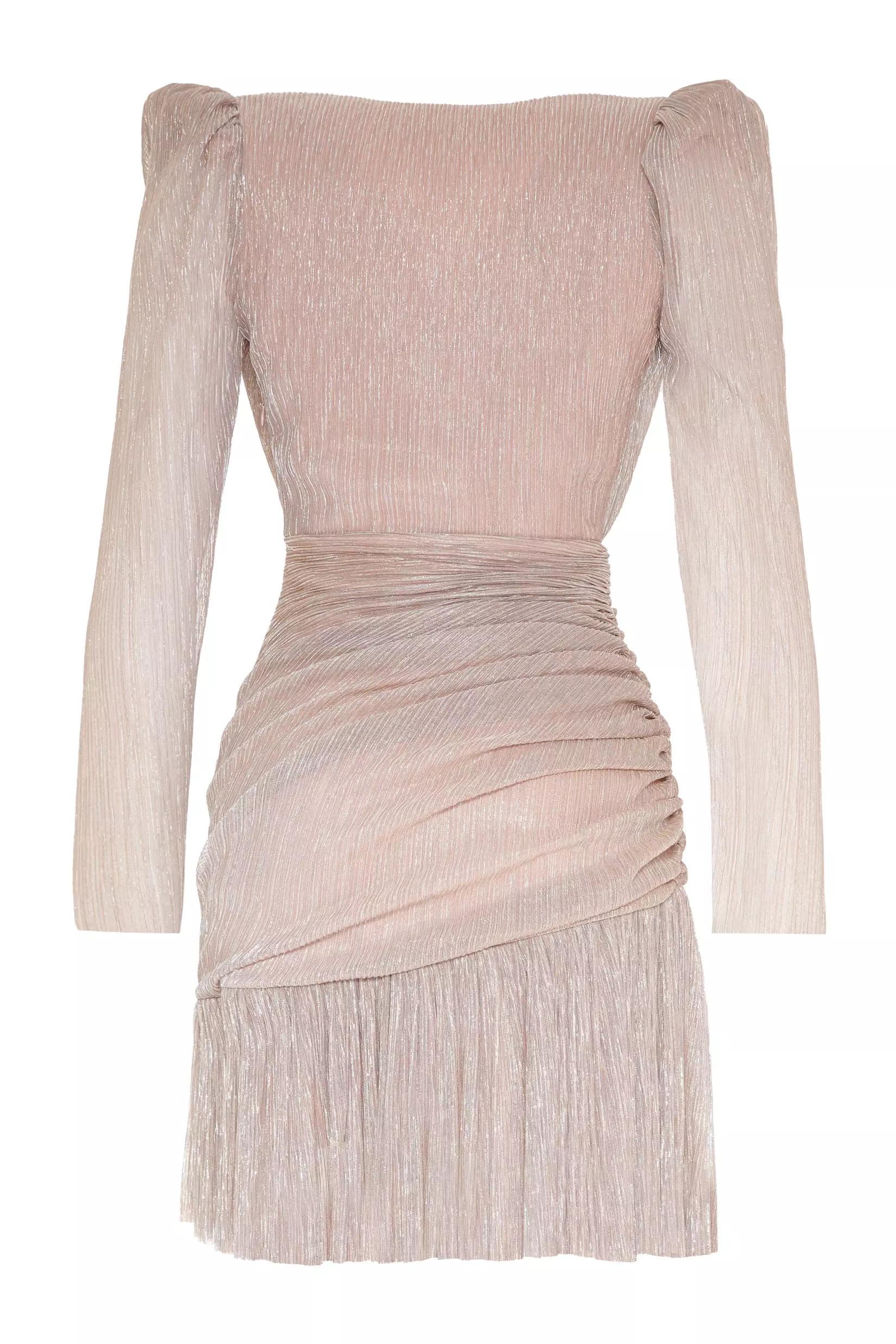 Blush sparky long sleeve mini dress