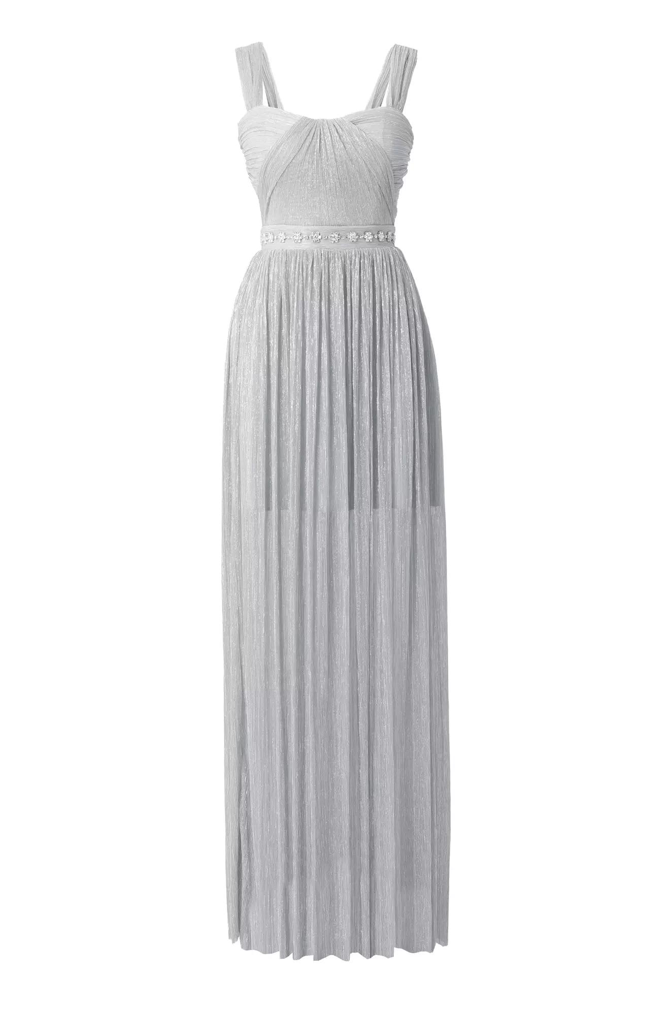 Silver moonlight sleeveless long dress