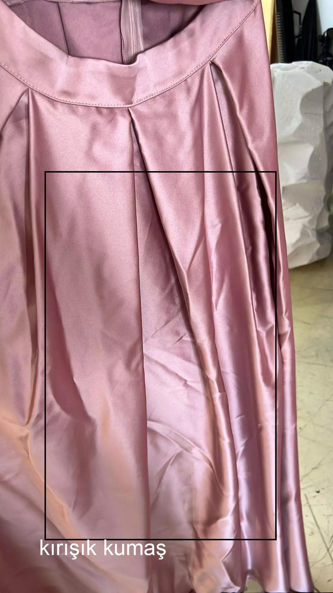 Blush satin sleeveless long dress