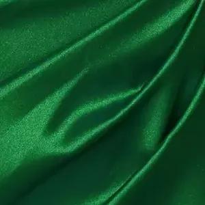 Green satin sleeveless mini dress