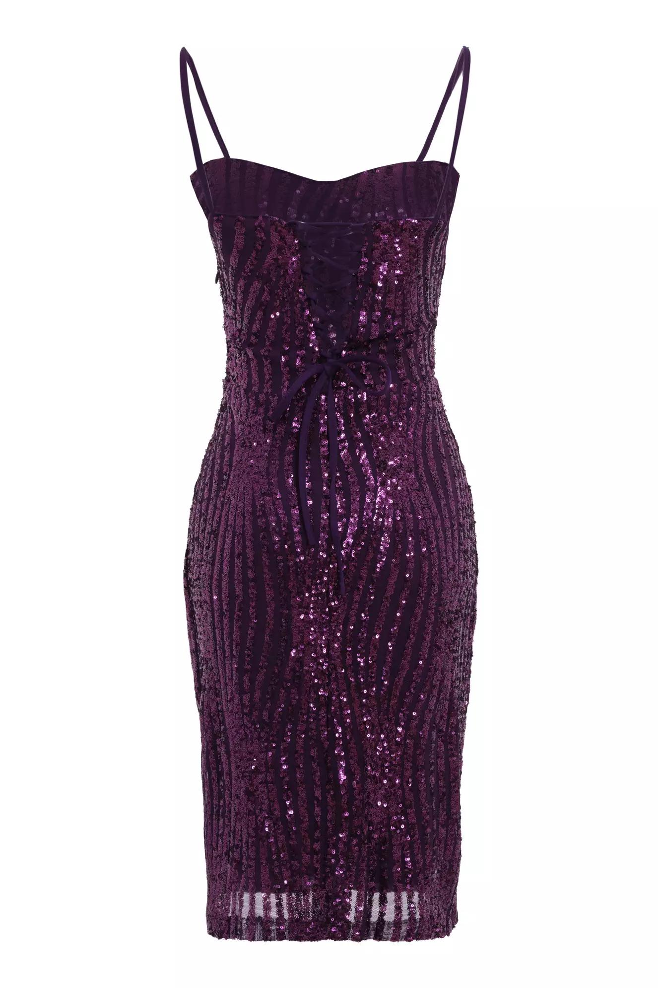 Purple crepe sleeveless maxi dress