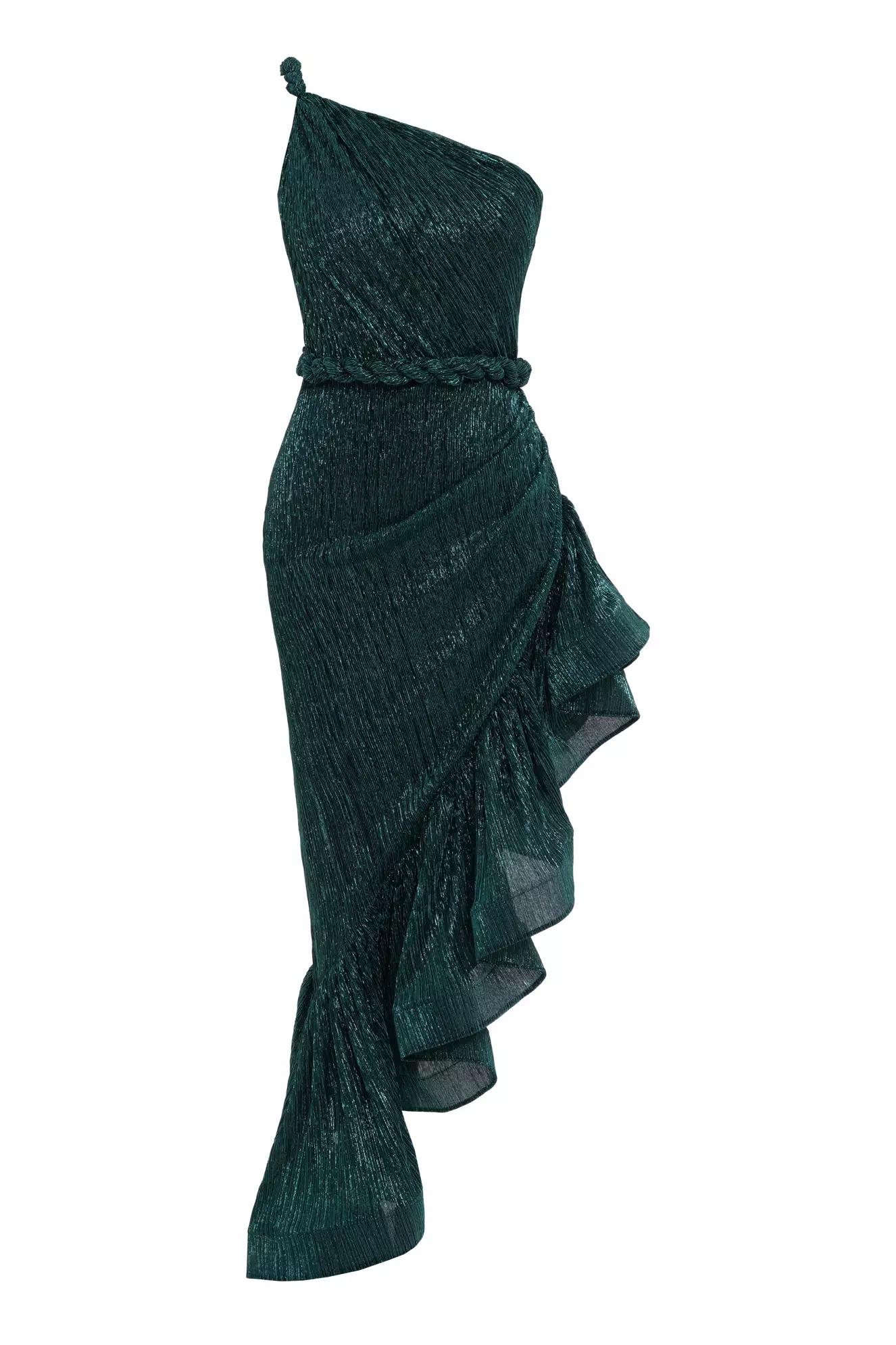 Green moonlight sleeveless long dress